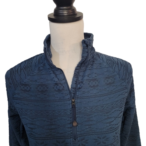 Eddie bauer pullover top women size small 1/4 zipper Nordic color - Picture 2 of 12